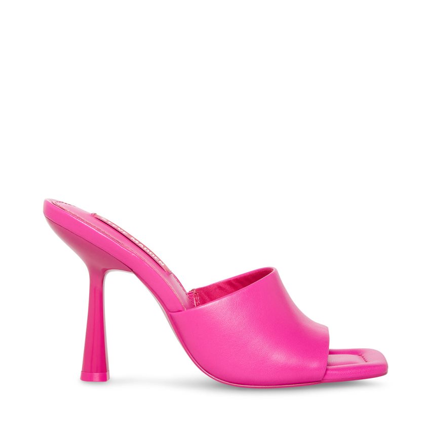 Mulas Steve Madden Selene Cuero Mujer Rosas | ES FN34S6